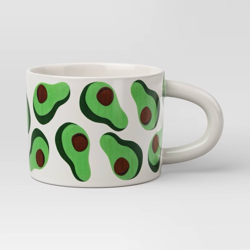 Room Essentials Target Stoneware 16oz Avocado Coffee Drink Mug Gift New